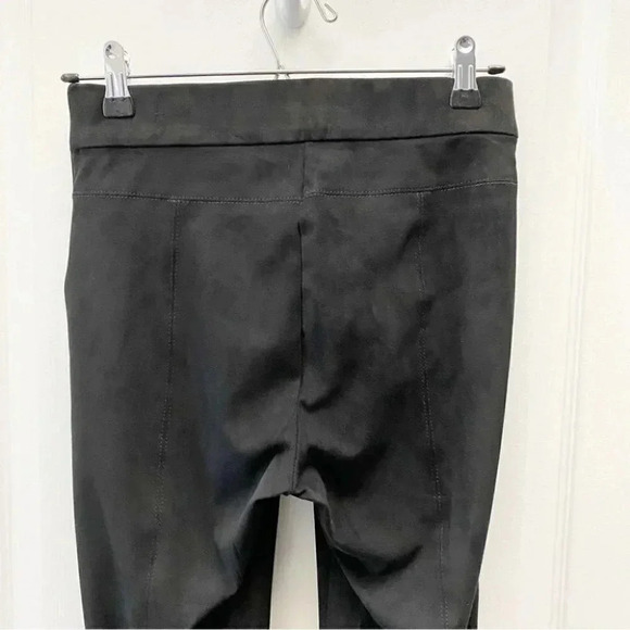 Zara High Rise Faux Suede Ankle Zip Leggings Black Size Small - Picture 9 of 13